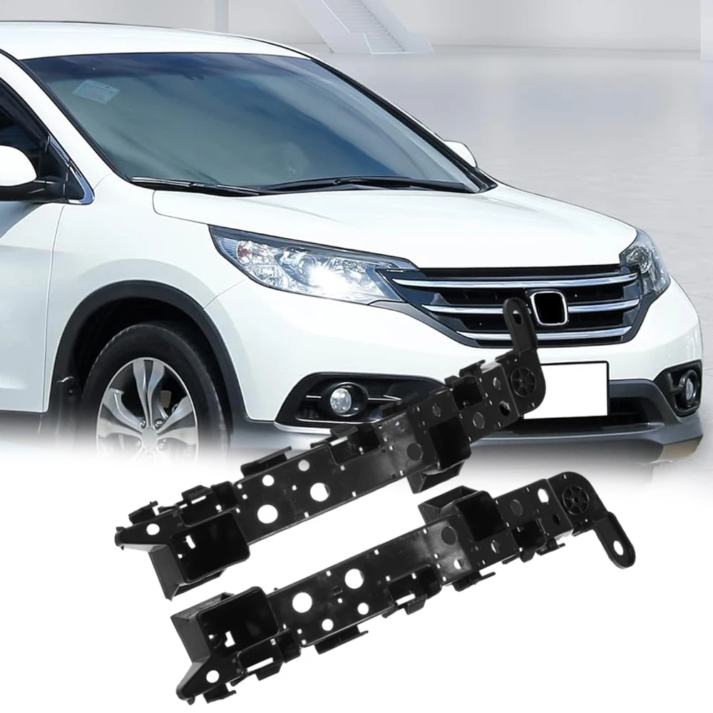 1 Pair RH+LH Car Front Bumper Support Bracket Black Plastic for Honda CR-V 2017 2018 2019 2020 71198-TLA-A01 71193-TLA-A01