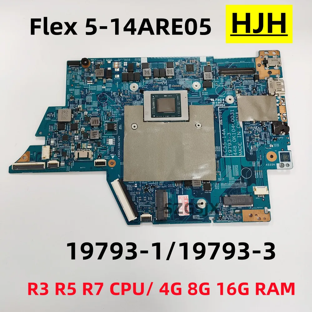 para lenovo ideapad flex 514are05 19793 1 197933 19793 1m computador portatil placa mae r3 r5 r7 cpu 4g 8g 16g ram 100 teste 01