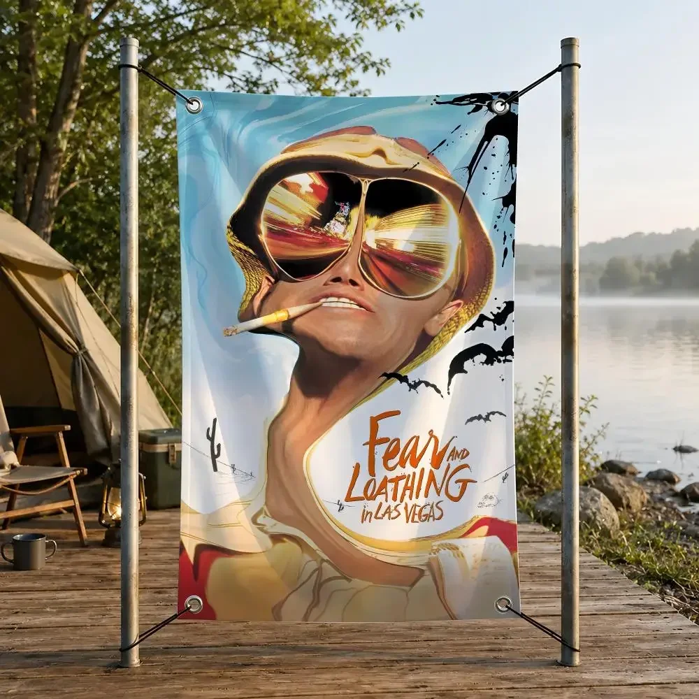 Band Fear and Loathing in Las Vegas Flags Decorative Banner for Indoor Outdoor Wall Garden Yard Porch Patio Home Party Decor view 3