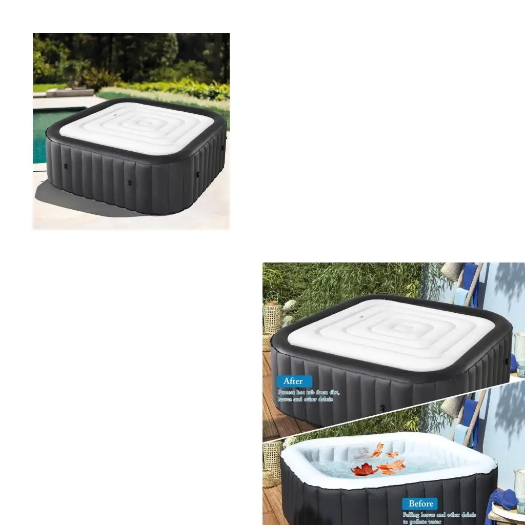 

Открытый квадратный надувной чехол для гидромассажной ванны Крышка с изоляцией из ПВХ сокращает время нагрева, экономит время на