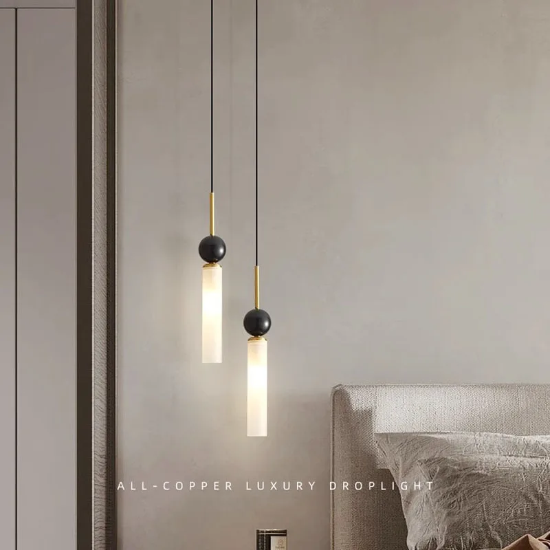 Nordic Led Pendant Lights Bedroom Living Room Study Glass Hanging Chandeliers Modern Minimalist Home Indoor Decor Lighting Lamps