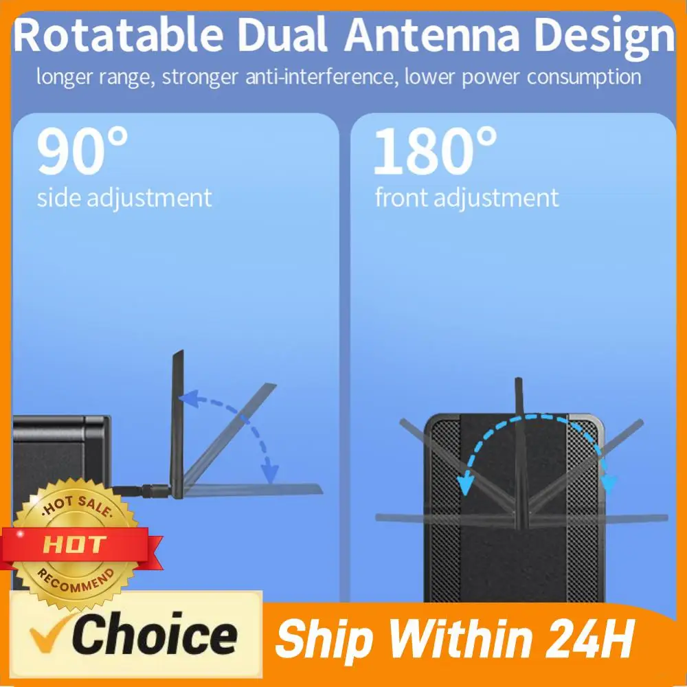 

150M BT 5.4 Adapter with Antenna USB BT Adapter Wireless BT Transmitter Receiver for PC Mouse Keyboard Headphones Speakers