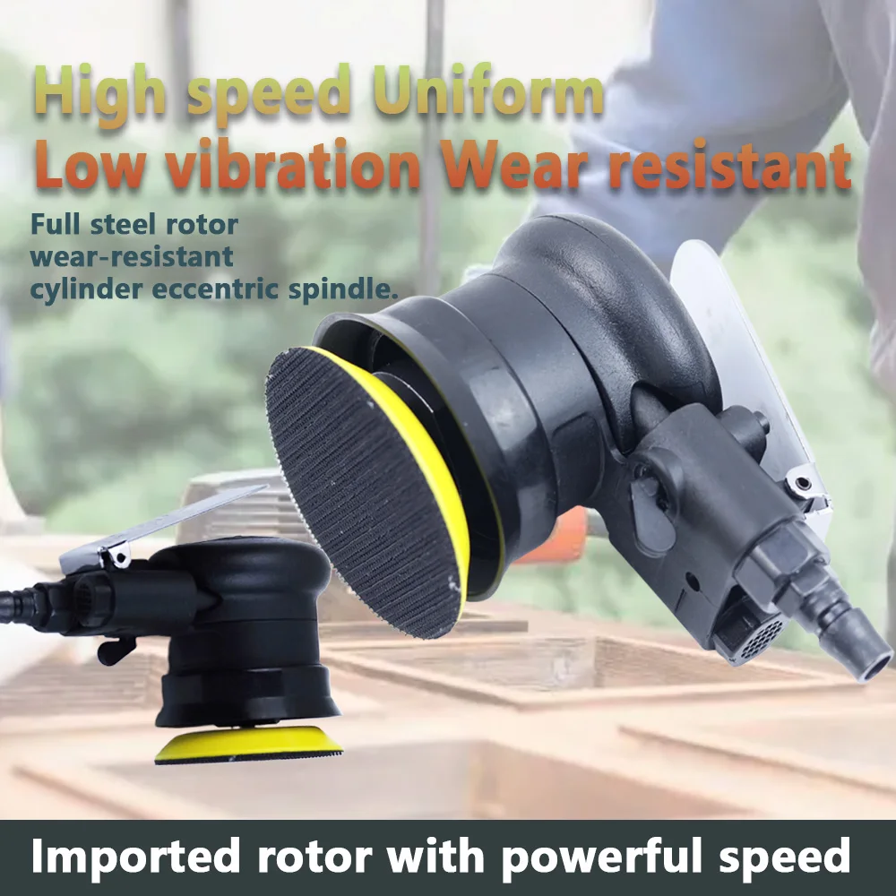 3 Inch Circle Round Pad 75MM Pneumatic Tools WL-20314 Mini Air Palm Random Orbital Sander Polisher - view 3