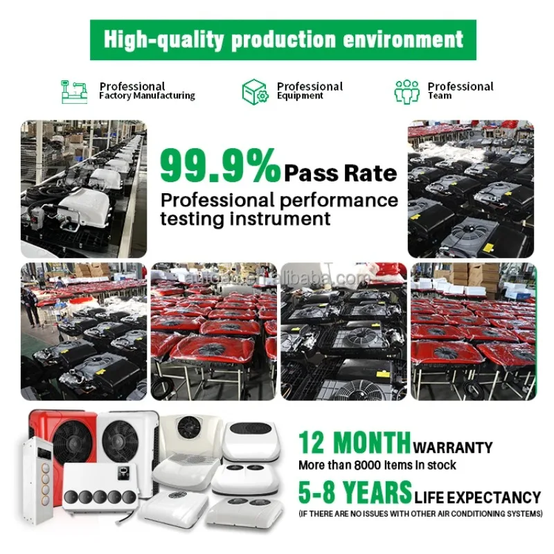 Electric Battery Camper Parking 24V 12v AC System Truck Air Conditioning Rooftop Parking Air Conditioner Ar Condicionado 24v