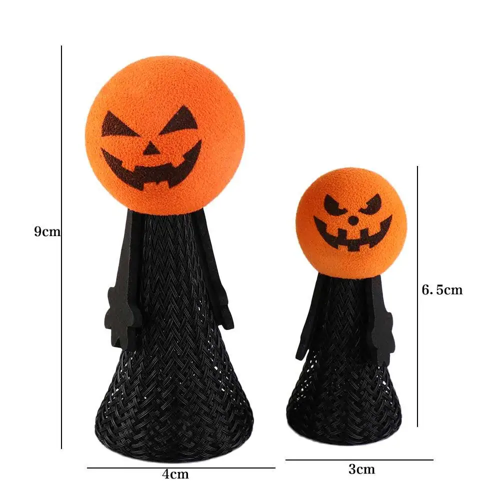 Pumpkin Head Halloween Jumping Halloween Bouncy Halloween Bouncing Elf Plastic Black Spring Bouncing Jumping Pumpkin