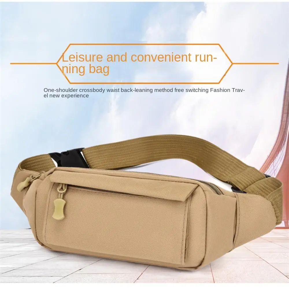 Borsa a banana Marsupio impermeabile Marsupio portaoggetti a strati resistente all'usura Alleggerisci borse a tracolla in tessuto Oxford Arrampicata