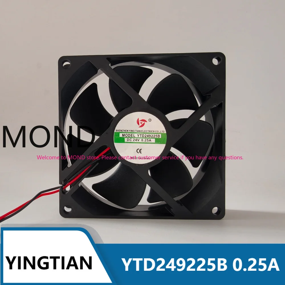 Ventilateur de refroidissement de serveur YTD249225B 0.25A 9cm 90*90*25MM DC24V pour convertisseur de fréquence, machine à souder, refroidisseur d'onduleur, radiateur - Nouveau