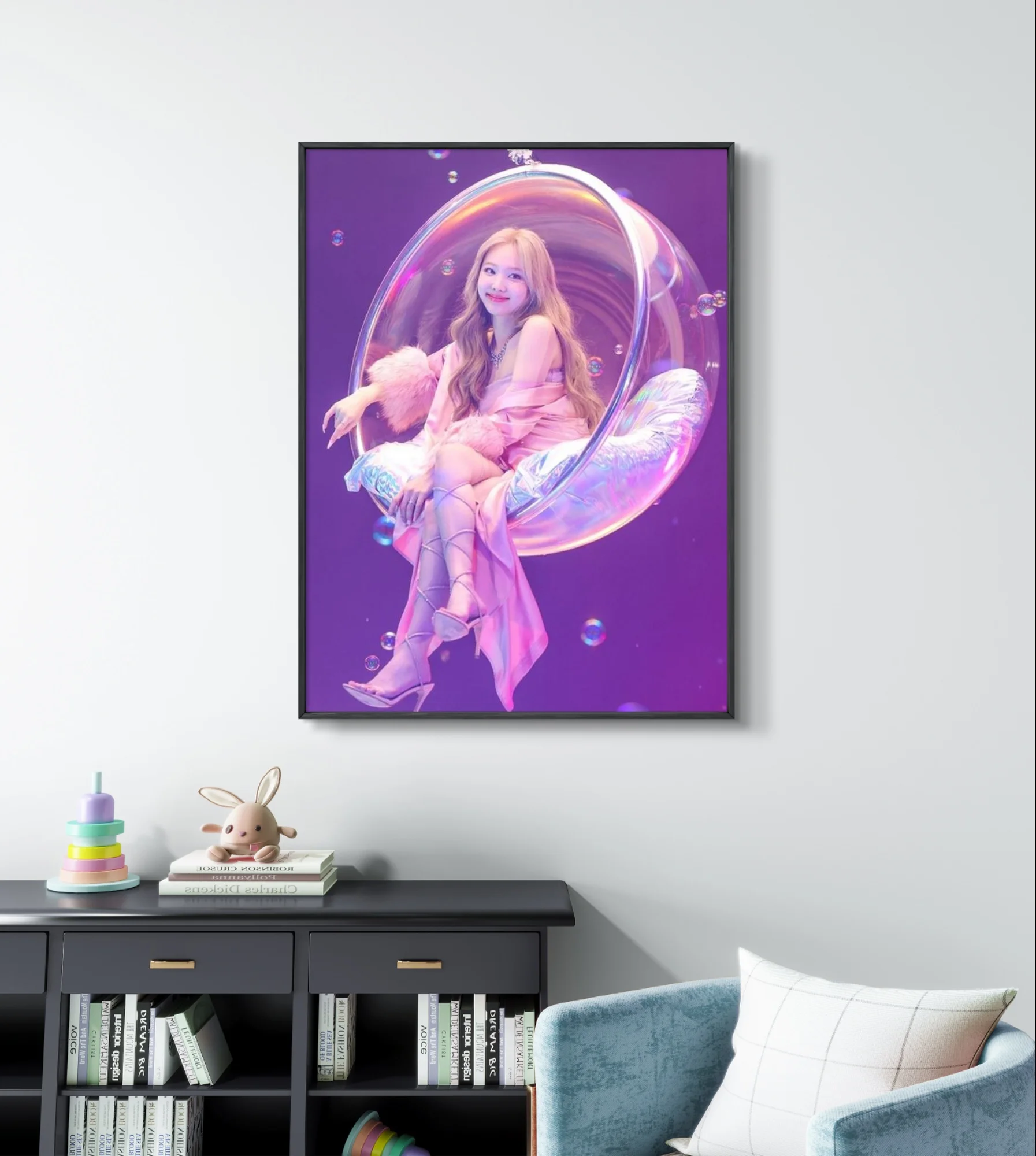 Kim DaHyun Diamond Painting Kit Korean Female Singer 5D Diamond Embroidery Cross Stitch Celebrity Peripherals Home Wall Decor