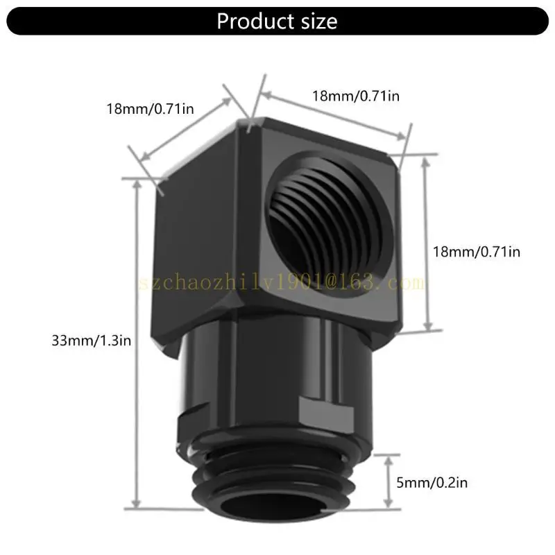 62KA GXZWT-D90 360 градусов Вращающаяся водяной охлаждение тепловая диссипационная адаптер разъемы