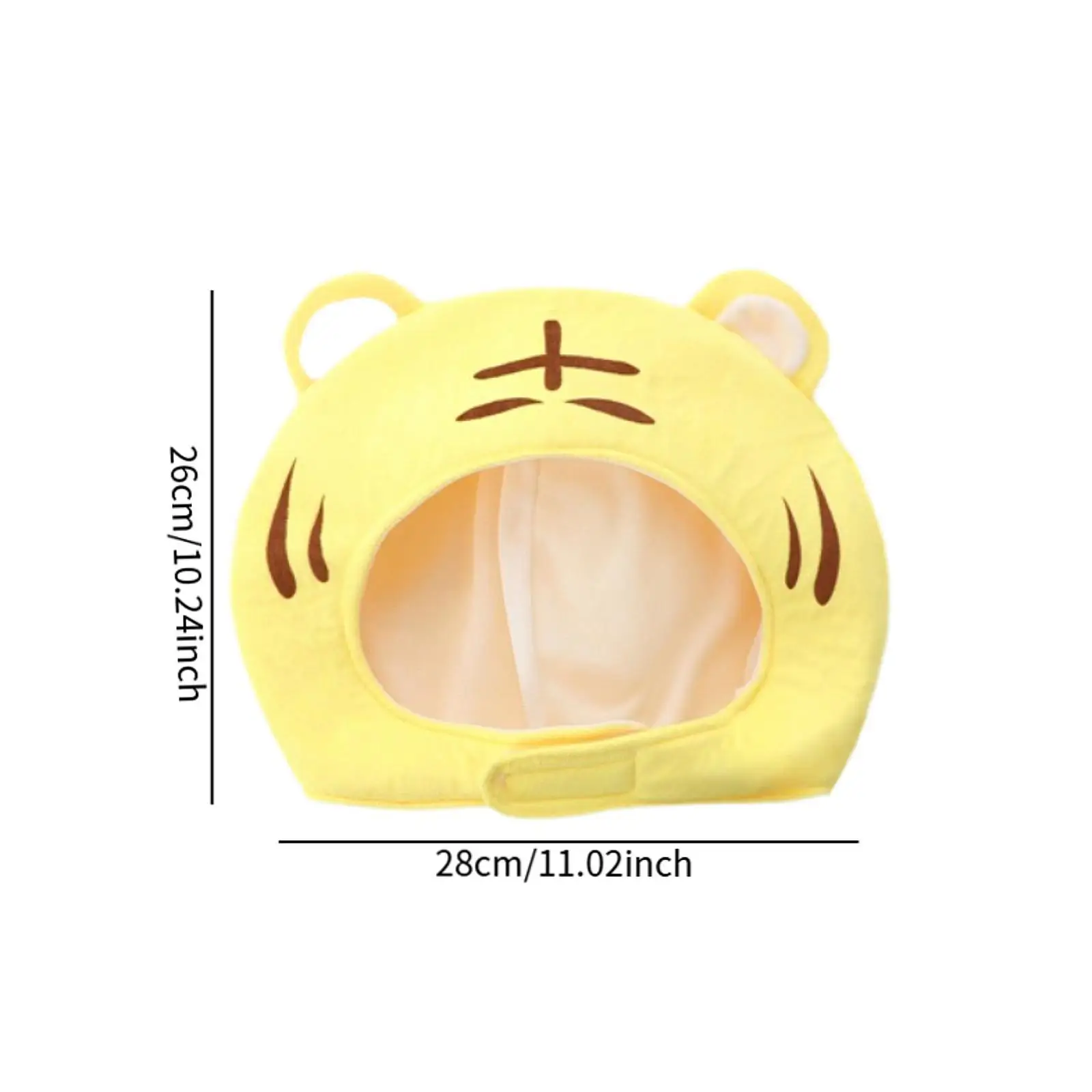 Animal Costume Hat Head Cover Tiger Headgear for Party Photography Prop Holiday