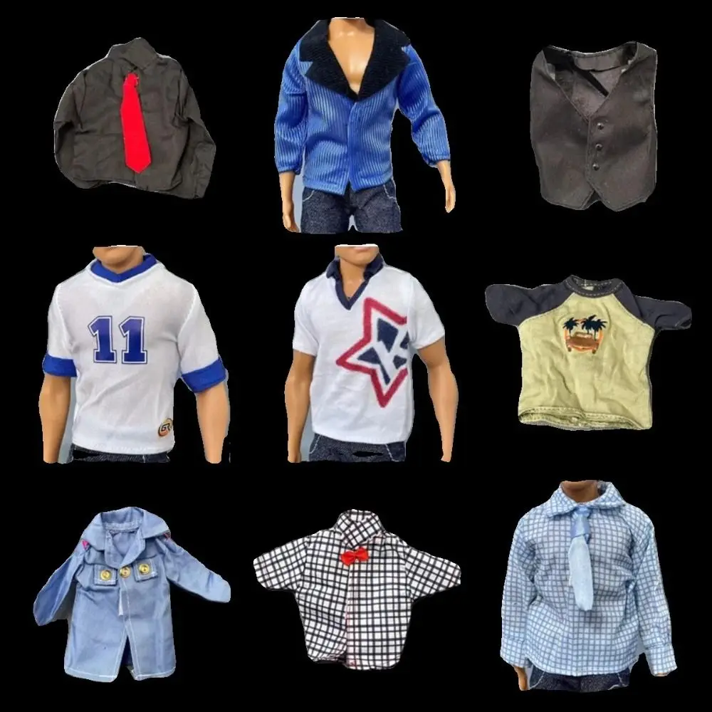 Fashion Doll Casual Coat Casual Wears Multi-styles Doll Fashion T-shirt Male Doll Jacket