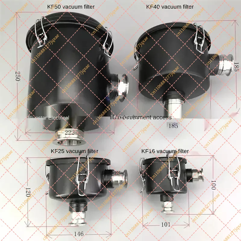 KF16 KF25 KF40 KF50 Quick Installation Of Vacuum Pump Exnaust Dust Removal Fume Filter Cotton Filter