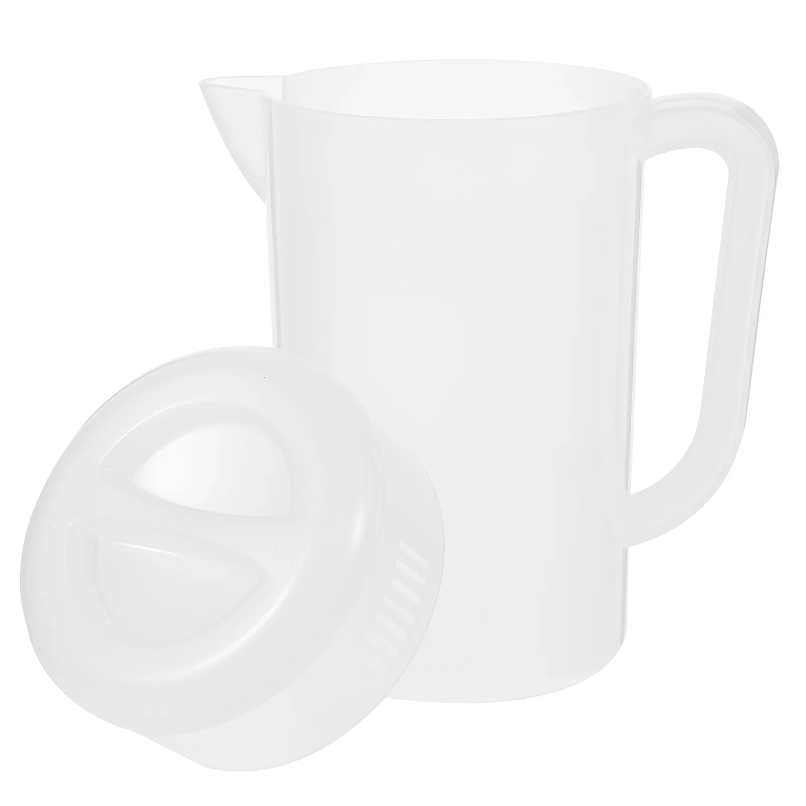 

Cold Water Bottle Ice Tea Pitcher Juice Plastic with Lid Pitchers for Beverage Coffee Drinks