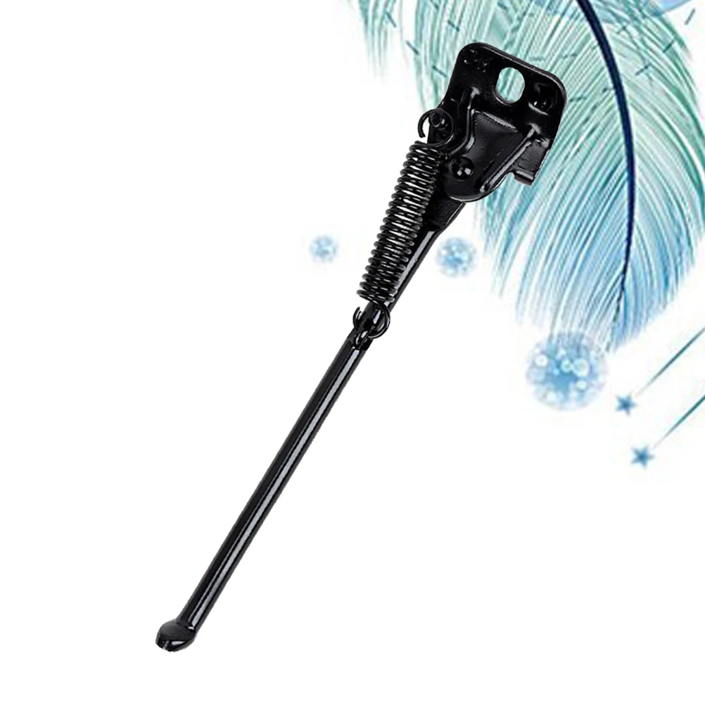 

Аксессуары для подставки для велосипеда, односторонняя складная черная опора, заднее крепление для 20-дюймовых детских велосипедов, нескользящая пружина для ног с наконечником