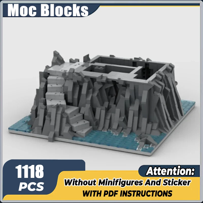 Modelo Medieval Moc ladrillos de construcción Castillo piedra paso placa inferior tecnología bloques modulares regalo Navidad juguete DIY conjuntos de montaje