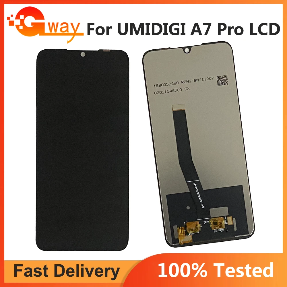 

100% Tested 6.3 inch For UMIDIGI A7 Pro LCD Display + Touch Screen Digitizer Replacement lcd For UMIDIGI A7Pro LCD Sensor + Glue