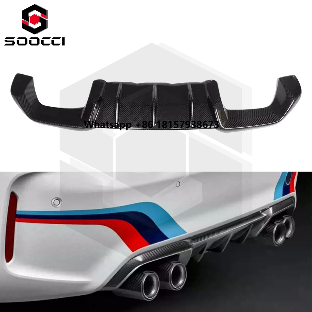 

Carbon Fiber MP Style Rear Diffuser for M2 F87 M2Competition Rear Bumper Lip Car Splitter Diffuser