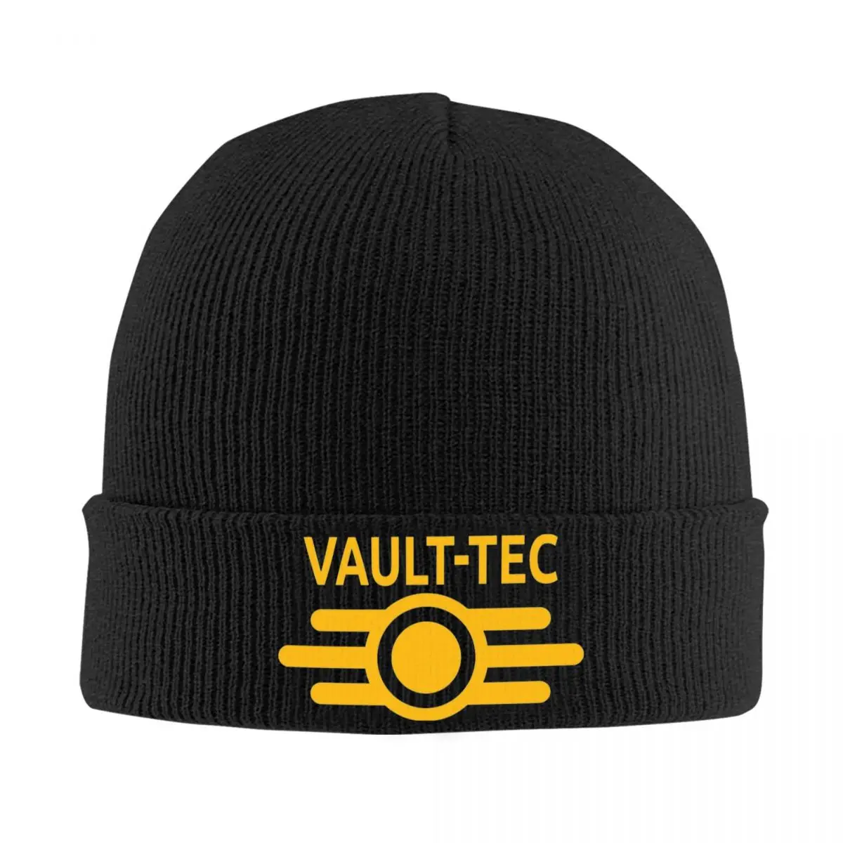 Vault-Tec Logo Beanie Hats Fallouting Game Knitted Hat Kpop Warm Men Women Caps Winter Pattern Fashion Bonnet Hats Gift