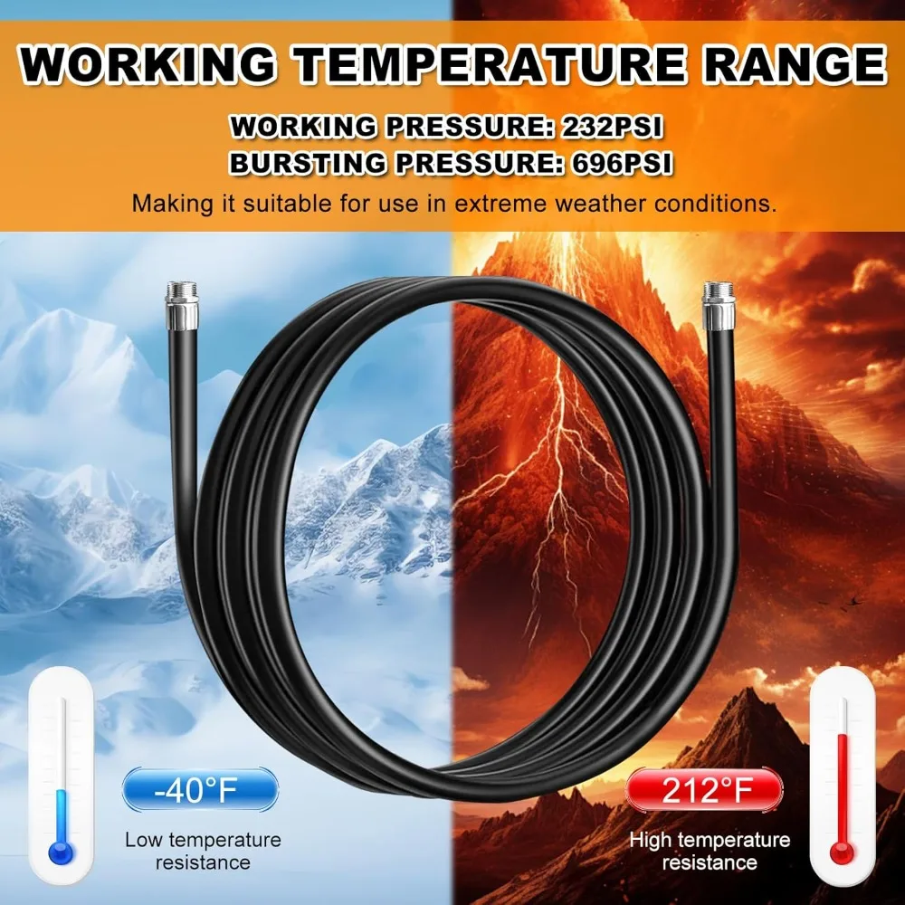 Fuel Transfer Hose 1 Inch NPT 20FT Farm Hose for Diesel Gas Biodiesel Pump