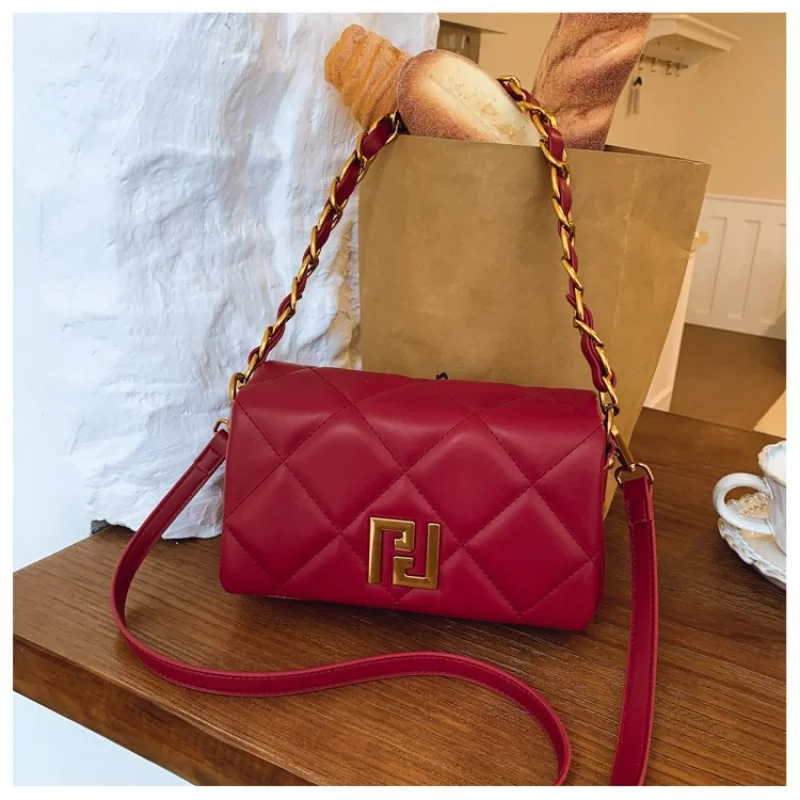 

Ladies Shoulder Bag Made Of Rainbow-Printed Leather Boasting High-End Paris Trendy Vintage Look