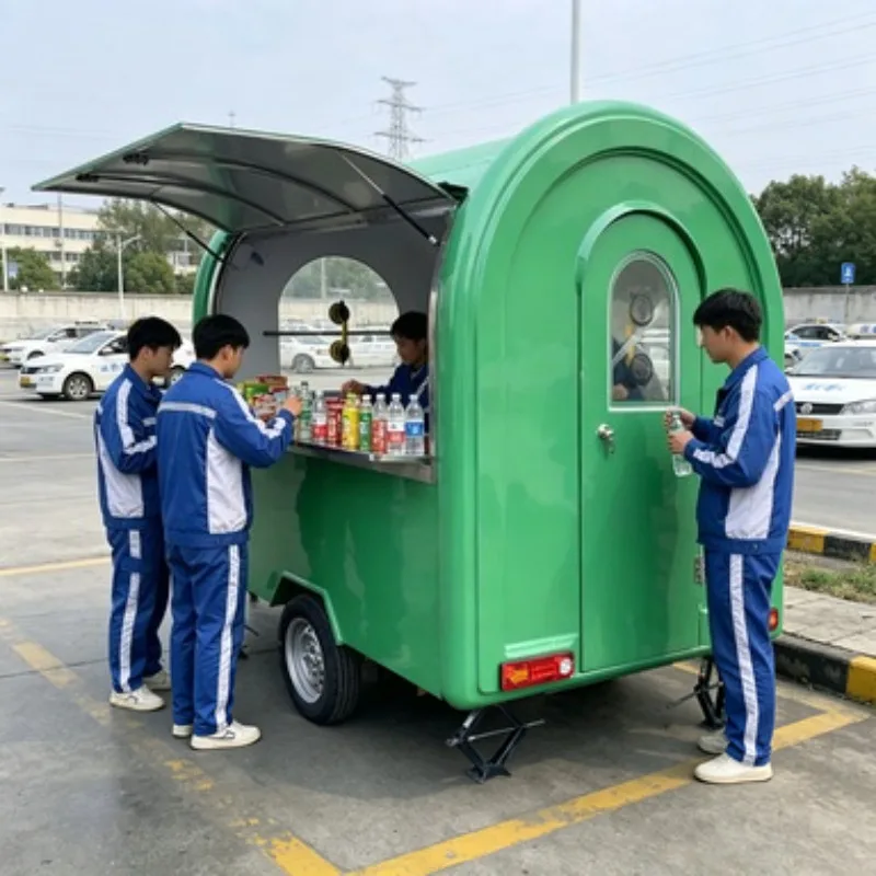

Street Legal Food Van Mobile Kitchen Truck Fully Equipped Cart Catering Trailer for Night Market