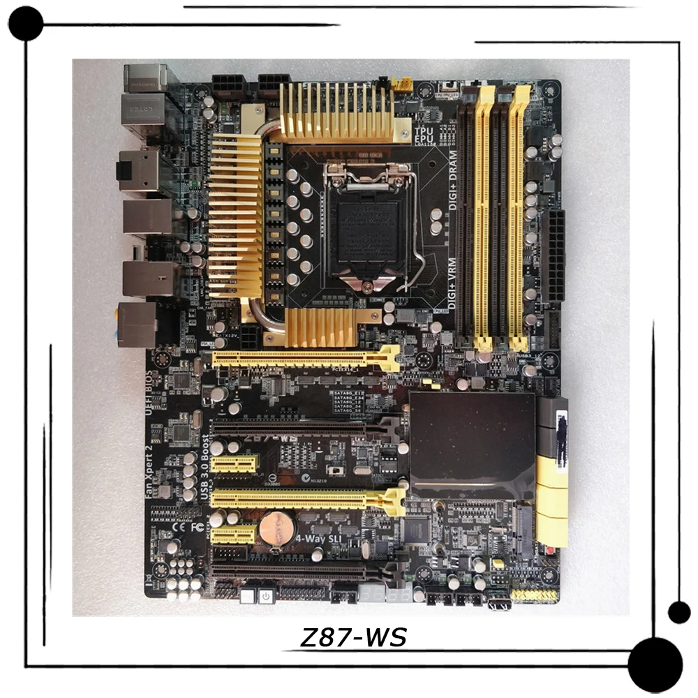Z87-WS Voor ASUS Workstation ATX Moederbord Intel Z87 Core i7/Core i5/Core i3 LGA 1150 Hoge Kwaliteit Volledig Getest Snel Schip