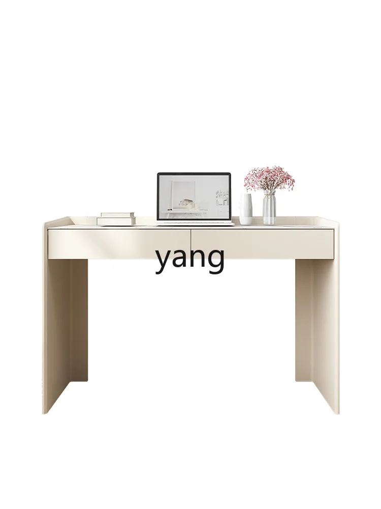 LMM, light luxury modern bedroom rock slab small apartment household computer desk dresser