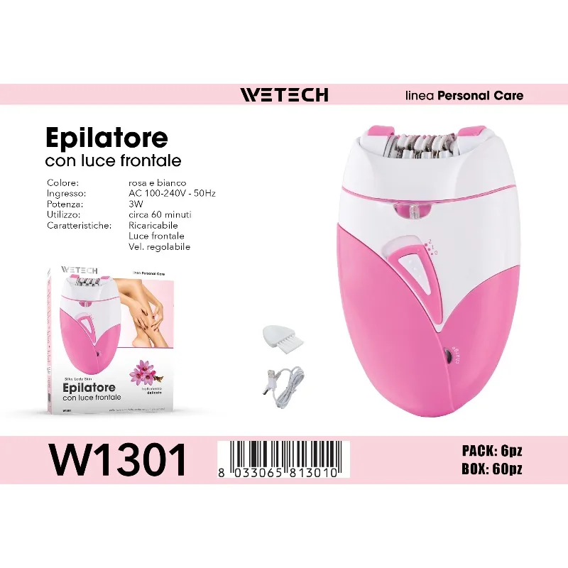 Elektrische snoerloze epilator met zachte pincettechnologie, oplaadbare haarverwijderaar voor armen, benen en oksels