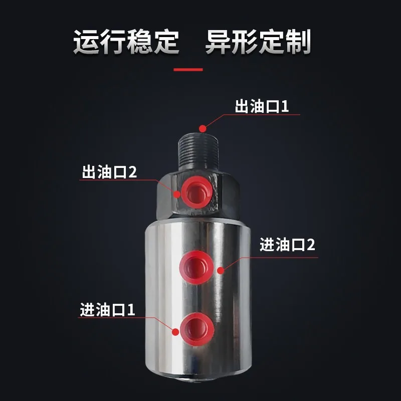 Hydraulic rotary joint Slitting machine Rewinding and unwinding machine Threaded rotary cylinder 4 minutes 6 minutes 1 inch 1.2