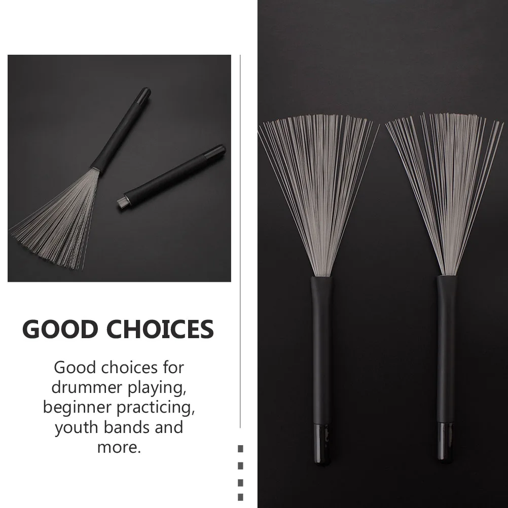 

Wire Drum Brush Brushes Cleaning Drums Stick Retractable Percussion For Jazz Special The