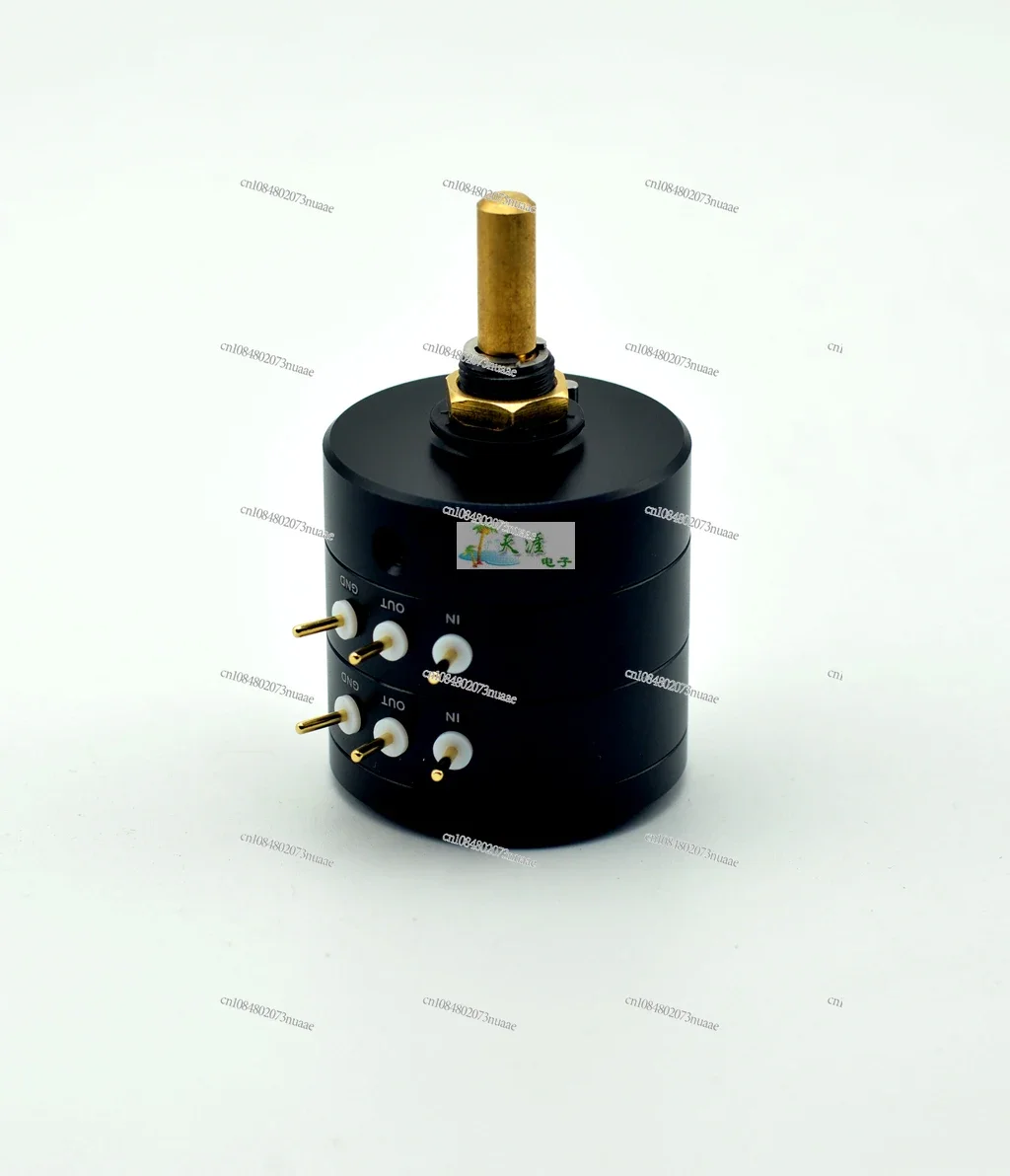 24-Speed Copper Shaft Aluminum Alloy Shell, Sub-pressure Type Two-channel Volume Potentiometer