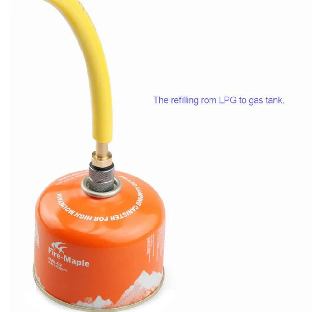 

10mm Gas Stove Adapter Outdoor Camping Bottle Converter Aluminum Alloy Connector Long Tank Cylinder Gas Tank Adapter