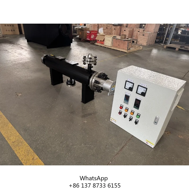 Custom 100kw 150kw 200kw Electric Pipeline Heaters And Compressed Air Heaters For Chemical Industry Stainless Steel Material