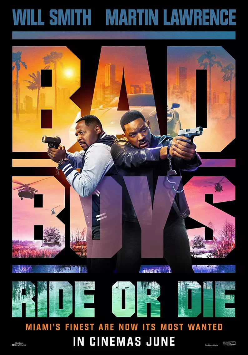 Bad Boys - Ride or Die (2024) Movie Print Art Canvas Poster For Living Room Decor Home Wall Picture