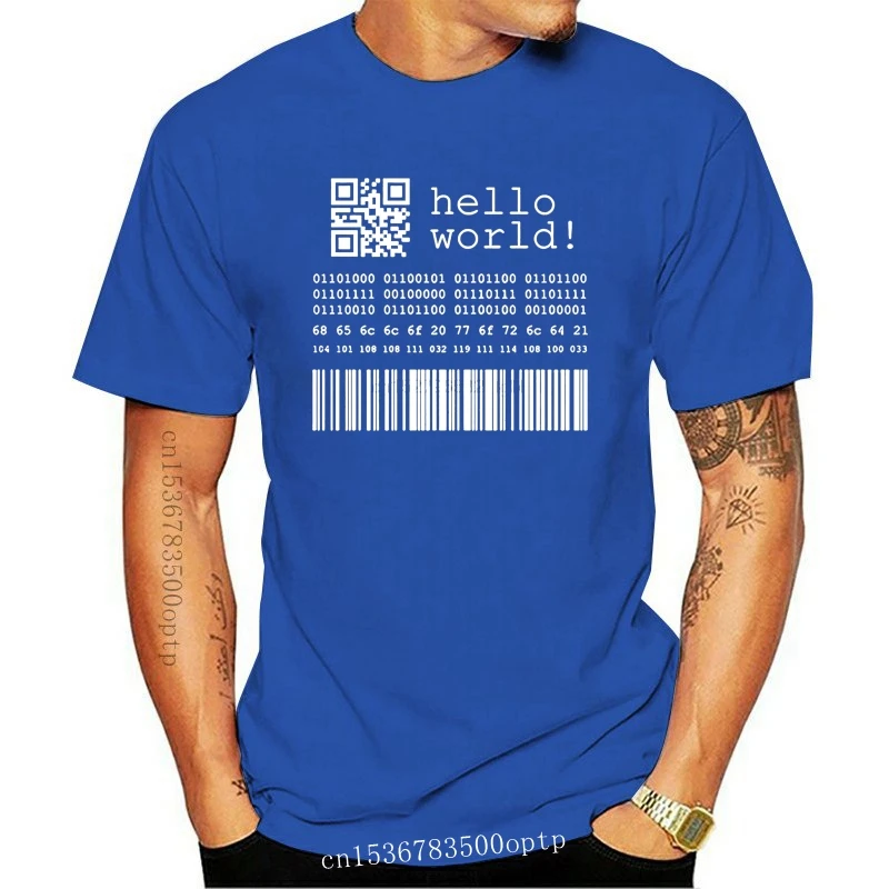 Mens Clothes Hot Deals Letter T Shirt Men Cotton Java Programmer Computer Hello World Code Linux Geek Team Wear Basic Gifts Prin