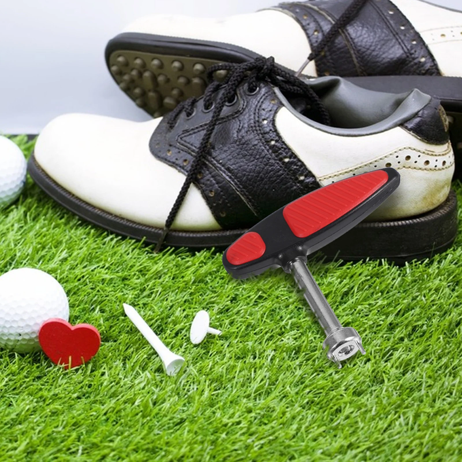 Golf Shoes Spike Wrench Stainless Steel Universal Cleat Removal Tool for Easy Installation Replacement and Maintenance of Golf