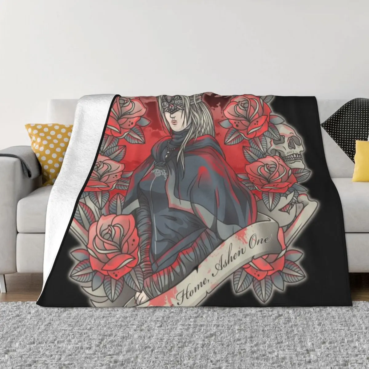

Welcome Home, Ashen One Throw Blanket Thin Blanket Luxury Blanket