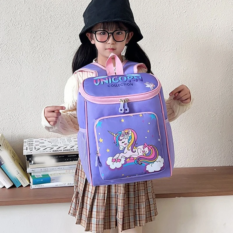 Cartoon Backpack for Boy and Girls Kids School Bag for Kindergarten Primary Children Outing Travel Fashion Backpacking