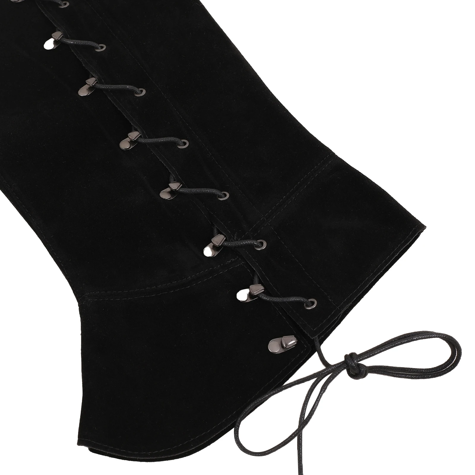 Męskie Średniowieczne Nakładki na Buty Pirackie Renesansowe Zamszowe Sznurowane Nakładki na Nogi Wikingów Steampunkowe Akcesoria do Kostiumów na Halloween