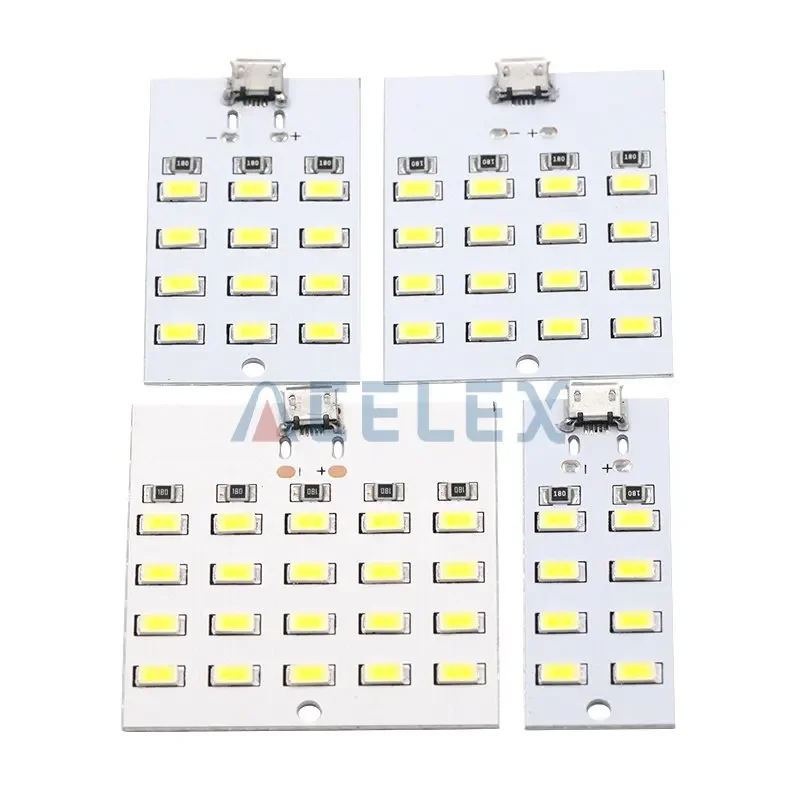 1PCS high quality 5730 smd 5V 430mA~470mA White Mirco Usb 5730 LED lighting panel USB mobile light Emergency light night light