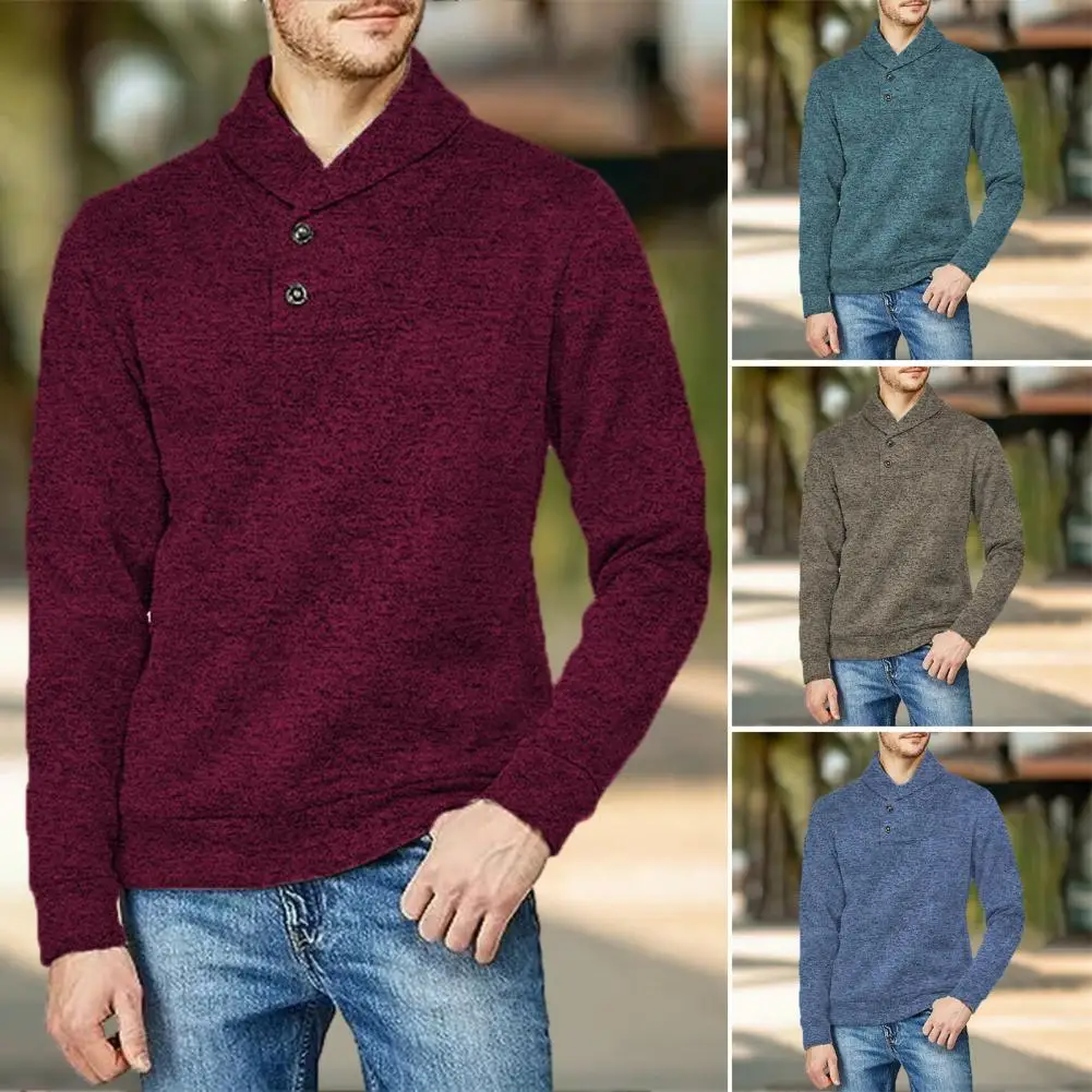 

The loose cut of men's solid color sweatshirts can bring you comfort throughout the day.