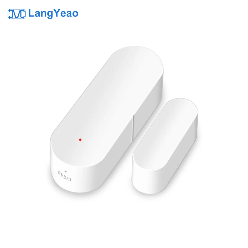 

LangYeao Tuya WiFi Smart Alarm Security Sensor Android PC Battery Supports Smart Life Alexa Google Home for Window Door Sensor