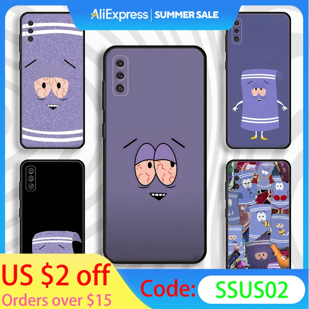 

Funny Towelie S-Southes P-Parks Phone Case For Samsung S 25,24,23,22,30,21,10,9,Ultra,Plus,Lite,FE,4,5 G Black Soft Case