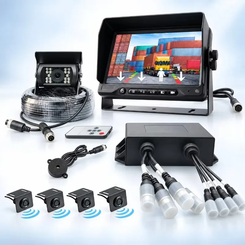 Touch Operation 360 Degree Panoramic Surrounding rear View System Bus back up camera for truck