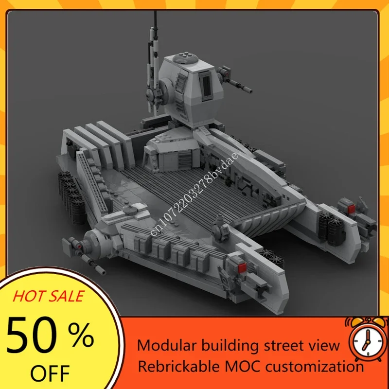 2313PCS First Order Hover Transport Space War Military MOC Battle Model DIY Architecture Assembly Birthday Toy Christmas Gift