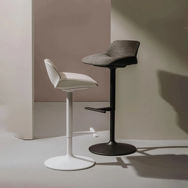 

Commercial Adjustable Bar Stools Faux Leather Nordic Rotative Bar Stool Sturdy Elegant Luxury Silla De Barra High End Furniture