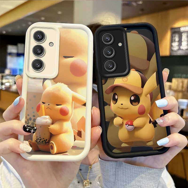 Lovely Doraemon Anime Phone Case for Samsung Galaxy A35 A34 A33 A32 5G A31 A30 A24 A23 A22 M55 M35 M15 5G Shockproof Soft Covers