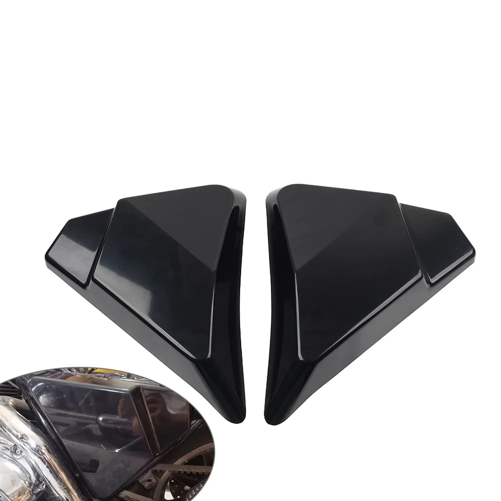 

2X Glossy Black Motorbike ABS Side Cover Panel Protector For Harley Touring Electra Road Glide King FLH FLHR FLT FLHT 1997-2007