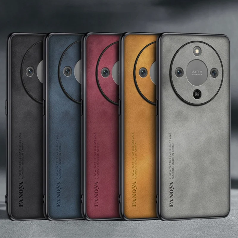 EUCAGR Für Honor X70 Fall Luxus PU Leder Telefon Fall Für Honor X 70 HonorX70 Zurück Abdeckung Silikon stoßfest Schutz Coque