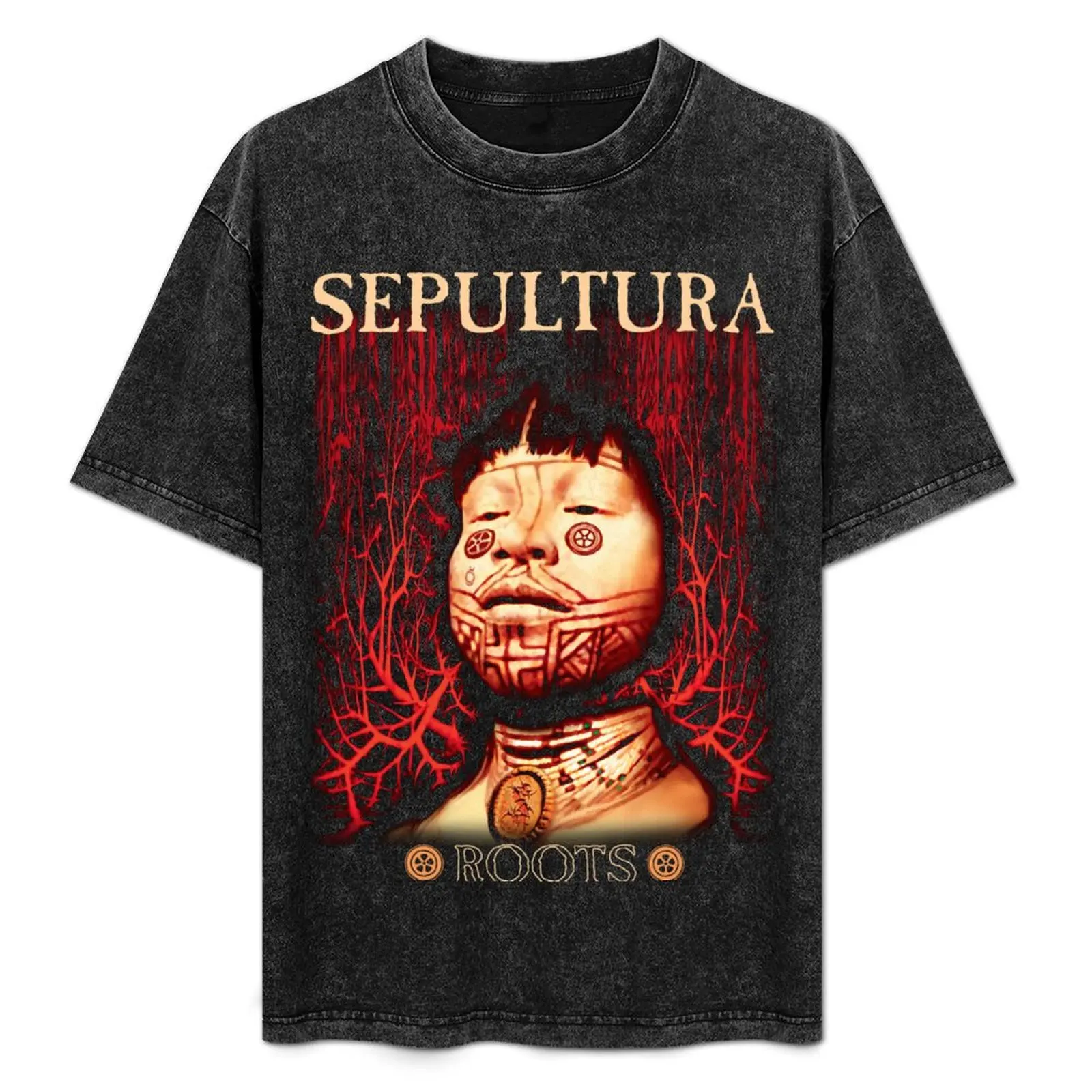 Roots by Sepultura - Classic Old School Brazillian Deathhrash Metal T-Shirt boys animal print mens t shirts